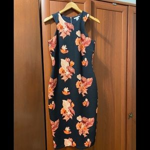 H&M Black Floral Dress Size 8